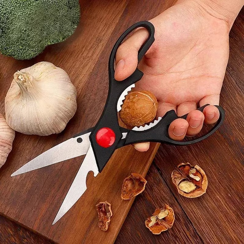 Heavy Duty Kitchen Scissors Food Scissors Sharp Scissors With Nutcrackers